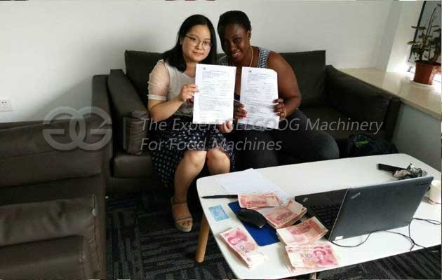 Almond Peeling Machine Sold To India