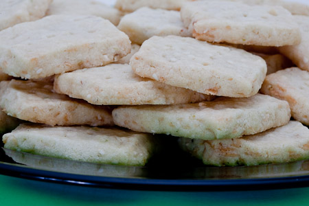 Coconut Butter Thins with Sesame Seeds